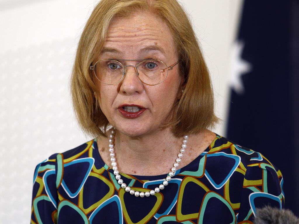 Queensland Chief Health Officer Dr Jeannette Young yesterday. Picture: Tertius Pickard/NCA NewsWire