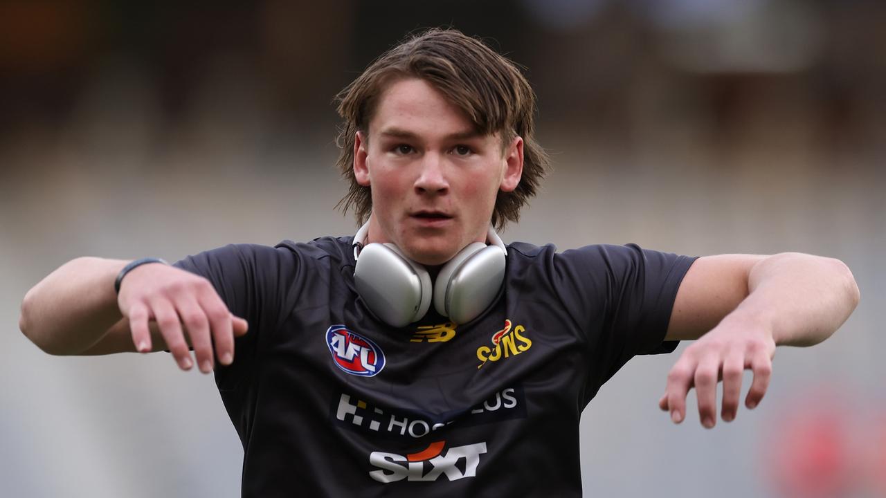 Will you be grabbing Bailey Humphrey? Picture: Will Russell/AFL Photos via Getty Images