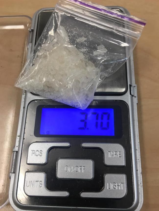 Ice was allegedly recovered as part of the search. picture: Supplied/NSW Police