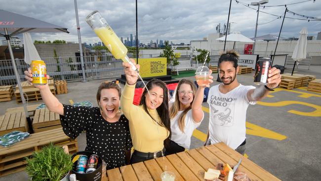 Melburnians will be shouting from the rooftops when the Prince Hotel launches a new open-air beer garden on the top floor of its multi-level carpark Picture: Jay Town