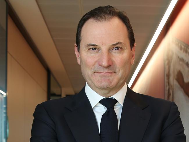 16/02/2023. Origin Energy Managing Director Frank Calabria, as the company releases profit results, photographed at their offices in Barangaroo in Sydney. Britta Campion / The Australian