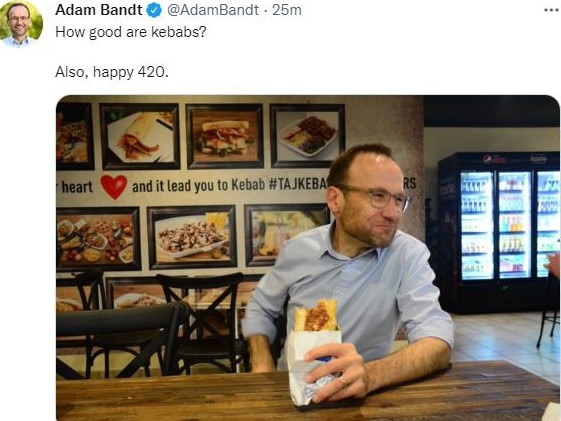 Adam Bandt’s April 20 Tweet.