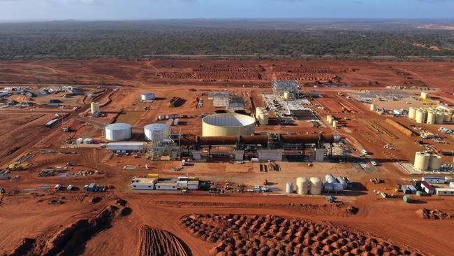 Lynas Rare Earths’ processing plant in Kalgoorlie, in Western Australia’s Goldfields region. Picture: Bloomberg