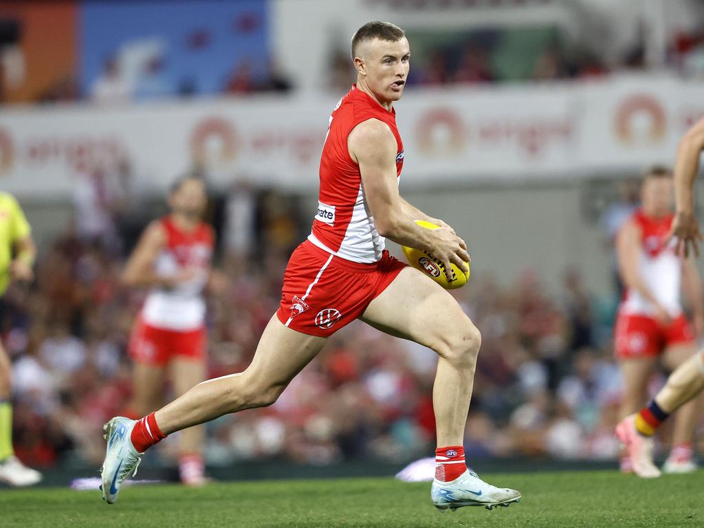 If Sydney can gain the upper hand of the midfield battle, it will go a long way to booking their place in the preliminary final. Picture: Phil Hillyard