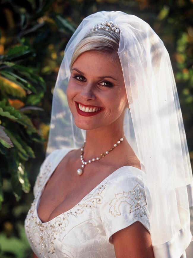 Emma Harrison in a scene from the television series Neighbours.
