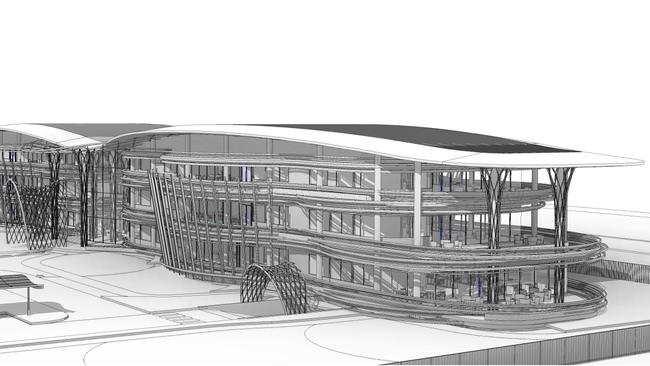 The proposed design for the NLC's new head office in Berrimah. Picture: Ashford Architects