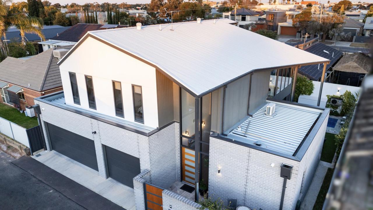 Despite the challenges - the couple constructed the luxury home in a laneway.