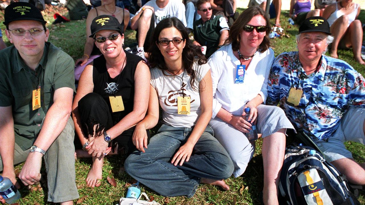 Paul Baylis, Vicki Gordon, Britta Decker, Kylie Greenlees, Sebastian Chase @ Bass in the Grass. Picture: Susan Bown