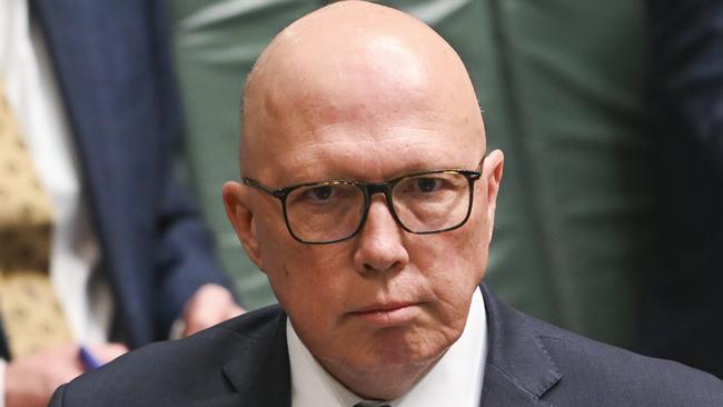 Opposition Leader Peter Dutton has made a staunch defence of small modular nuclear reactors. Picture: NewsWire / Martin Ollman