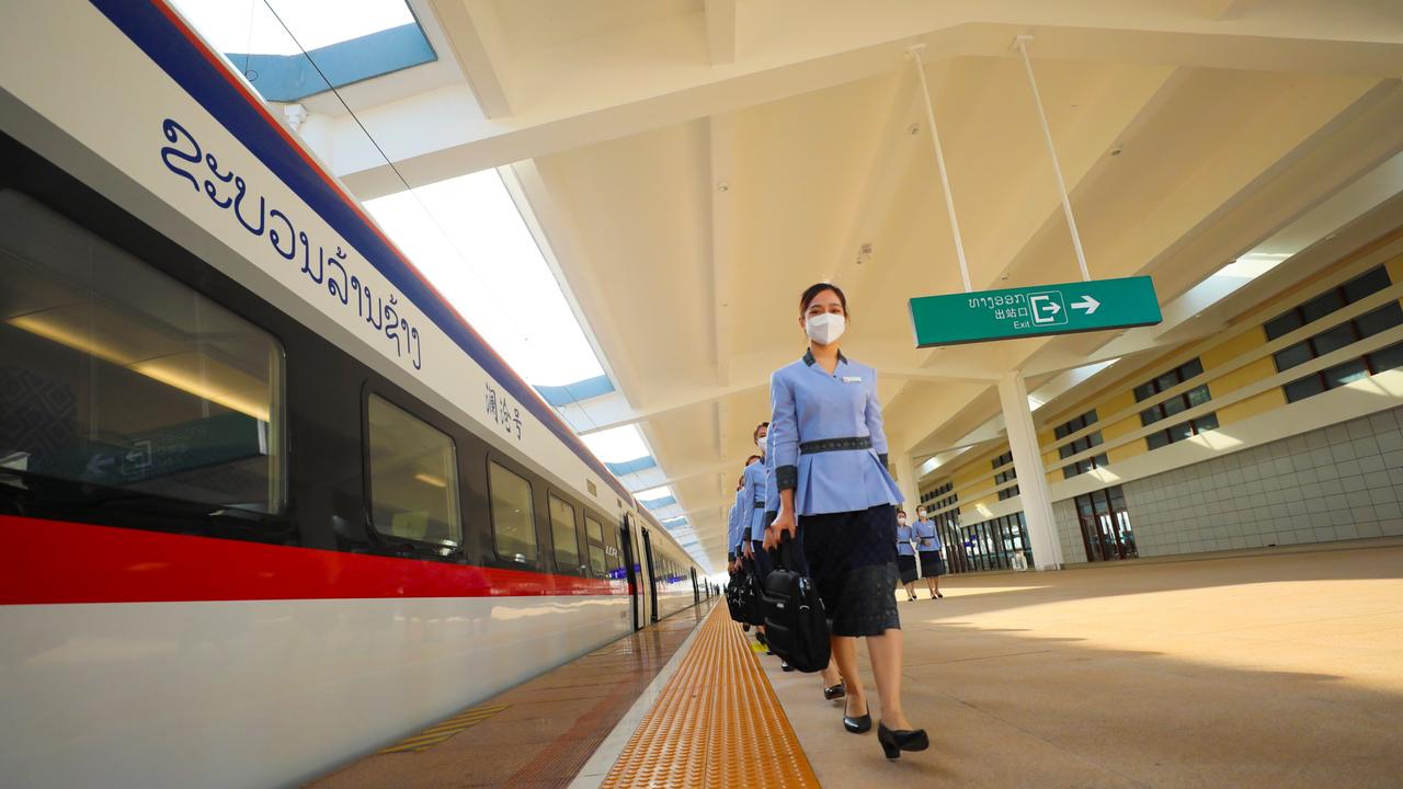 The China-Laos Railway is a landmark project under the Belt and Road Initiative. Picture: Yang Yongquan/Xinhua via Getty Images