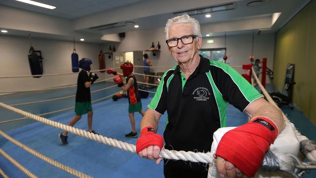 Arthur Maloney has been an amateur boxing coach for more than half a century. Picture: Jason O'Brien