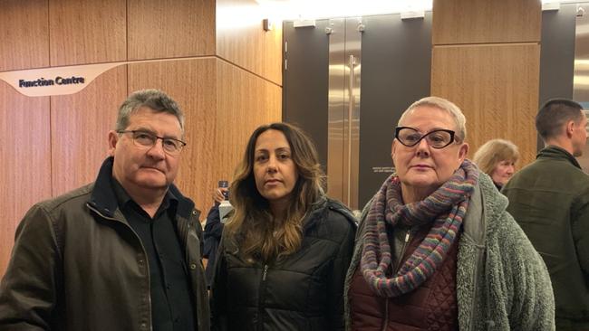 Narre Warren North residents Terry Ryan, Adriana and Ann (last names witheld) are furious at the council's decision. Picture: Suzan Delibasic