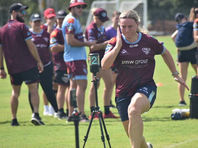 In photos: Players look to impress at Capras’ women’s open training trial