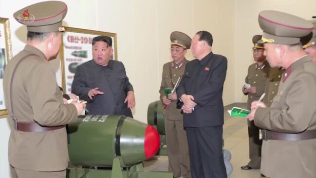 North Korea unveils new nuclear warheads