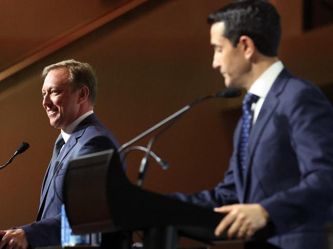 Premier Steven Miles, 2024 Queensland Election LeadersÃ Debate | Miles v Crisafulli, Qld Media Club, Brisbane Convention & Exhibition Centre, South Brisbane. Picture: Liam Kidston.