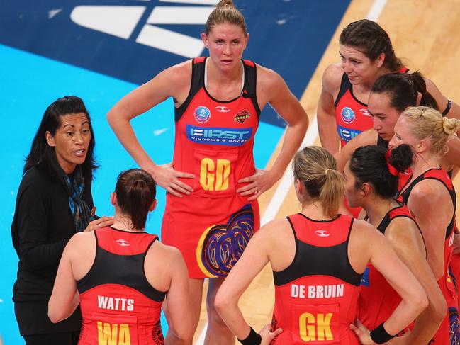 Noeline Taurua was coach of the Waikato Bay of Plenty Magic when they won the now defunct ANZ Championship in 2012. Picture: Getty Images