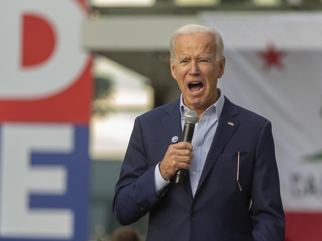 Democratic presidential candidate and former US Vice President Joe Biden has been insulted by North Korea, apparently after insulting them. Picture: AP Photo/Damian Dovarganes