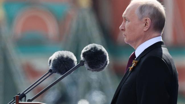 Putin drew parallels with World War II. Picture: Gavriil Grigorov/Sputnik/AFP