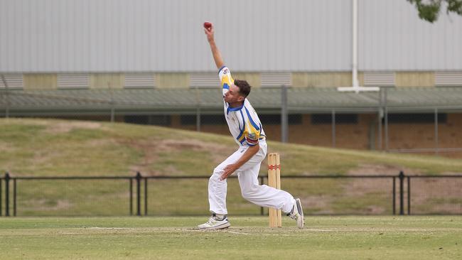 Marist Brothers opening bowler Brendan Mitchell. Photo Ursula Bentley@CapturedAus