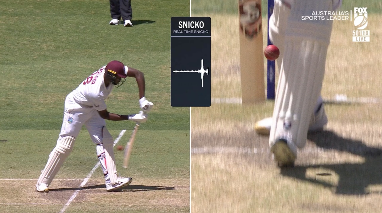 Out or not out? There appeared to be a gap between bat and pad.