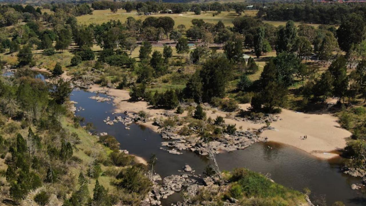 It took police divers just under two hours to recover the mans body from the rugged water way. Picture: ABC