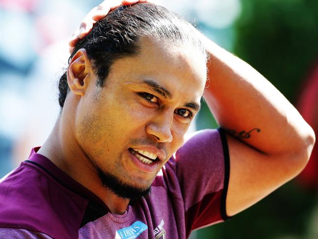 Manly Sea Eagles centre Steve Matai pictured at the Sydney Academy of Sport in Narrabeen. Picture: Braden Fastier NRL/ Rugby League