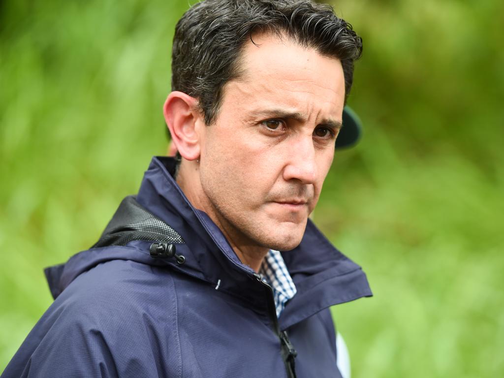 Pictured on February 8, Queensland Premier David Crisafulli at the Ollera Creek Bridge, north of Townsville, where a temporary bridge was put in place with help of the Army, allowing emergency services and other crucial services get to Ingham. Picture: NewsWire/Scott Radford-Chisholm