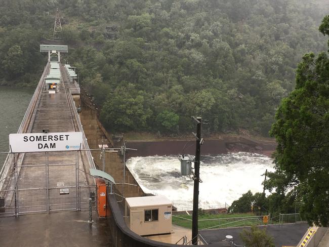 A previous water release at Somerset Dam