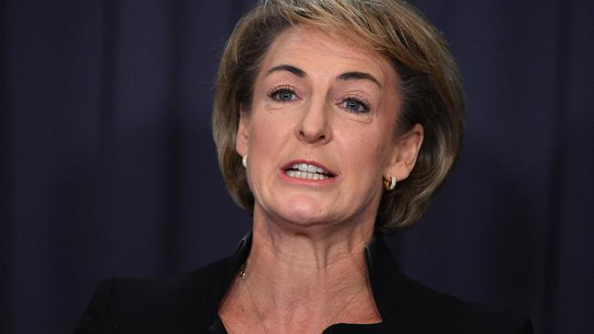 Jobs Minister Michaelia Cash remains defiant over a subpoena requiring her to give evidence over raids at the AWU. Picture: AAP