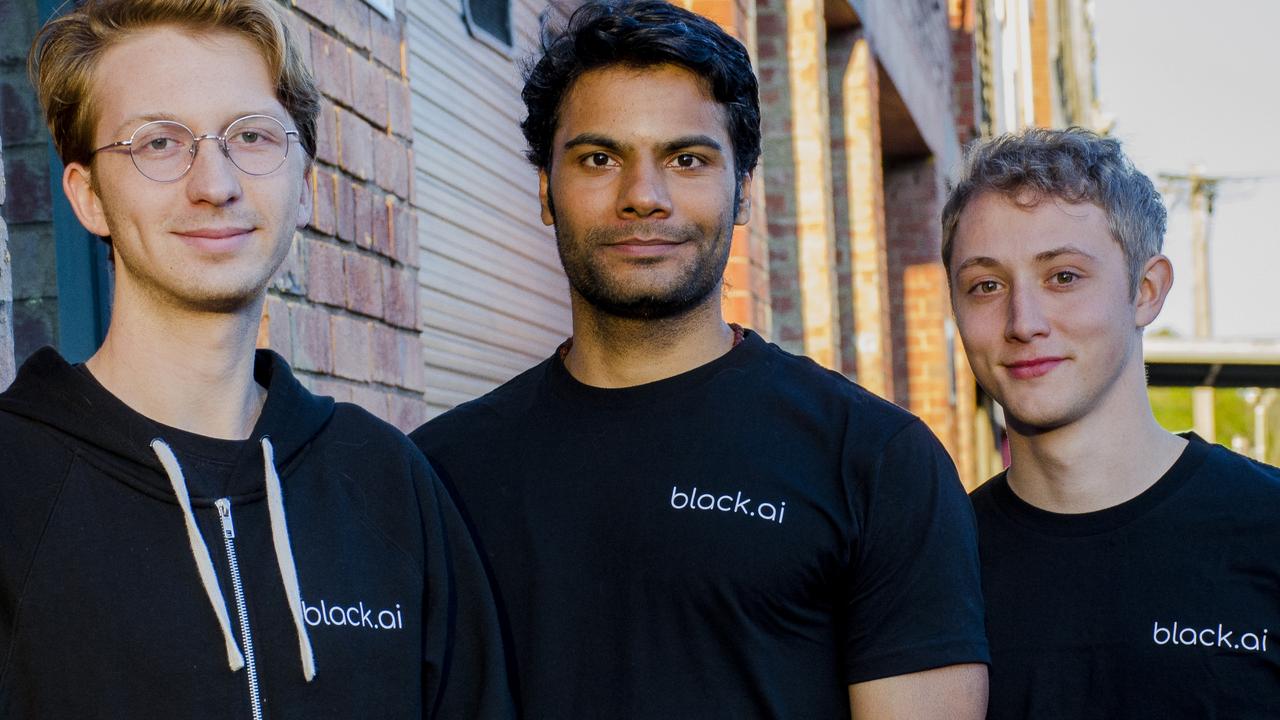 black.ai founders (from L — R) Sebastien Collier, Karthik Rajgopal, Keaton Okkonen.