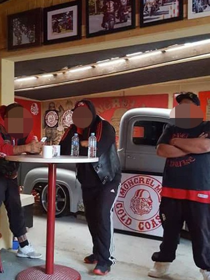 The Mongrel Mob has been rapidly growing on the Gold Coast. Photo: Supplied