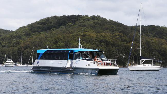 The Scotland Island ferry in Pittwater, Sydney.