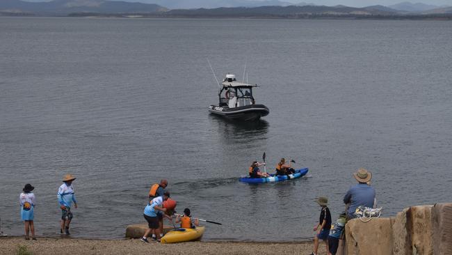 Emergency services have been called to Lake Awoonga after reports a person is in trouble after falling from a jet ski.