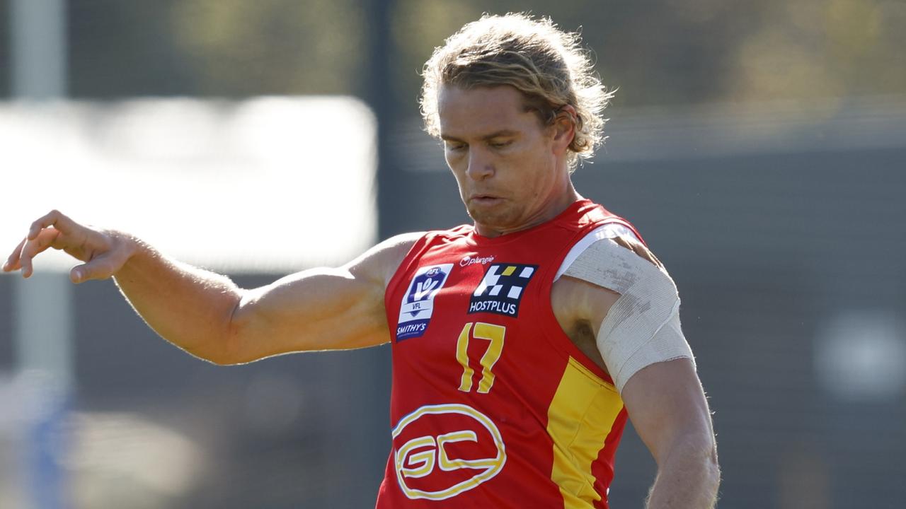 Jed Anderson in the VFL. (Photo by Darrian Traynor/AFL Photos/via Getty Images)