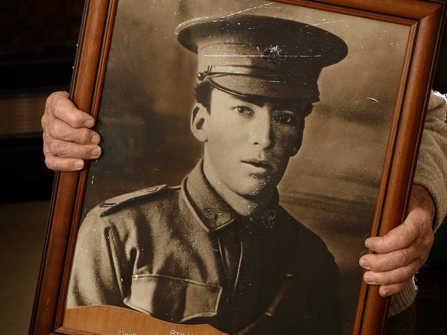 Vivian George Taylor served as a WWI soldier and was killed in France in 1918. Picture: Steve Tanner