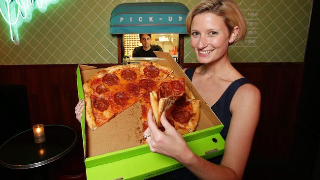 Connie’s pizzas come by the New York slice or 18-inch pie. Picture: ANDREW TAUBER