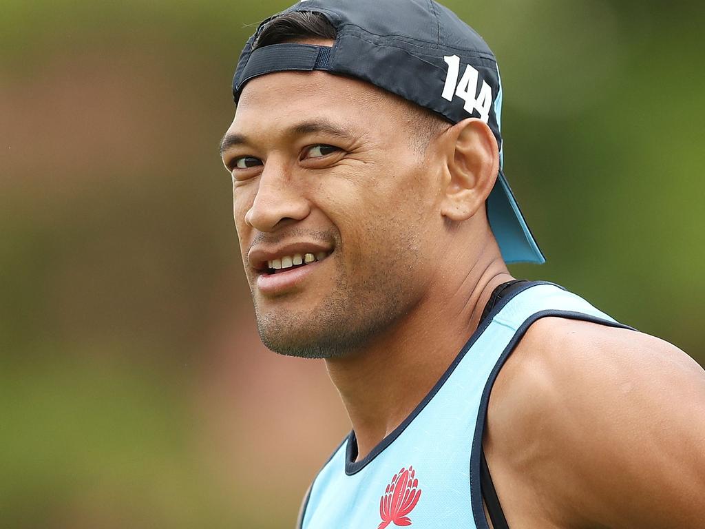 Israel Folau had his lucrative rugby contract terminated over the ‘homophobic’ tweet. Picture: Mark Metcalfe/Getty Images