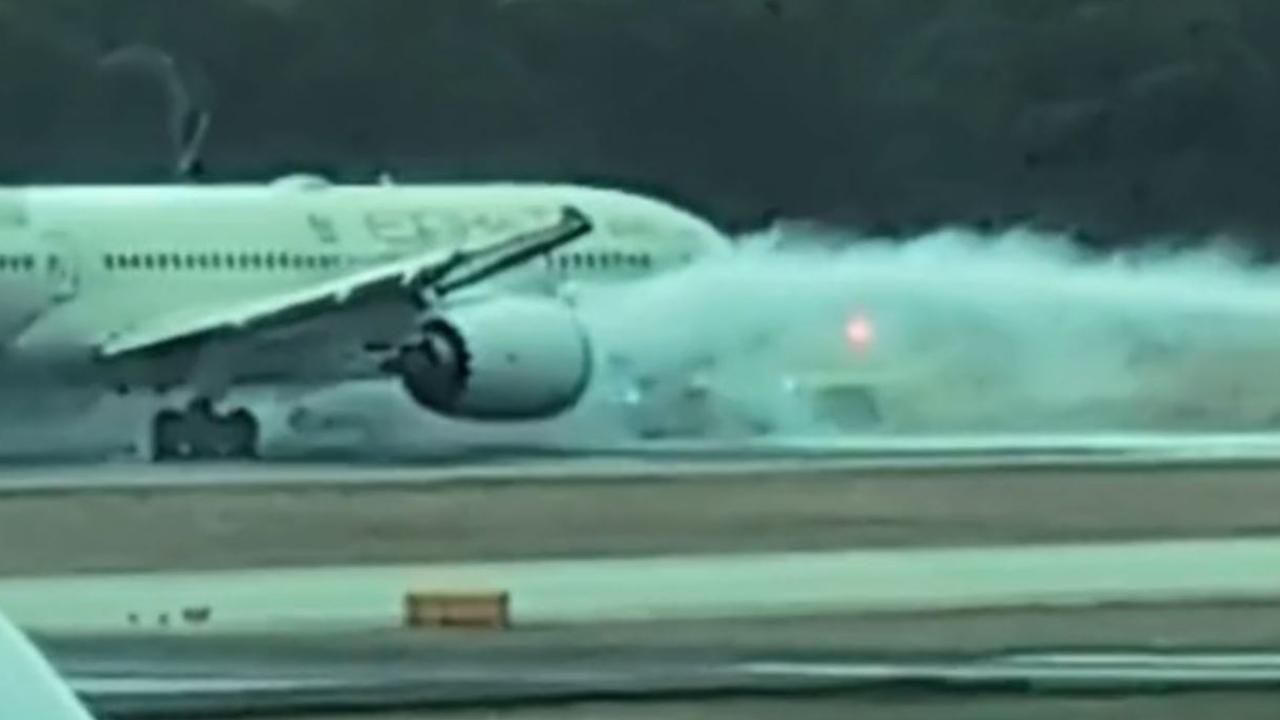 What sparked fiery flight mishap at Melbourne Airport