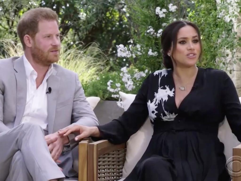 Harry and Meghan’s tell-all interview with Oprah sent shockwaves through the royal family. Picture: CBS