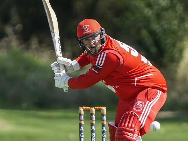 Sorrento skipper Bobby Wilson made a run-a-ball 89 on Saturday. Picture: Valeriu Campan