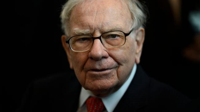 Warren Buffett, CEO of Berkshire Hathaway, attending the annual Berkshire shareholders meeting in 2019. Picture: AFP