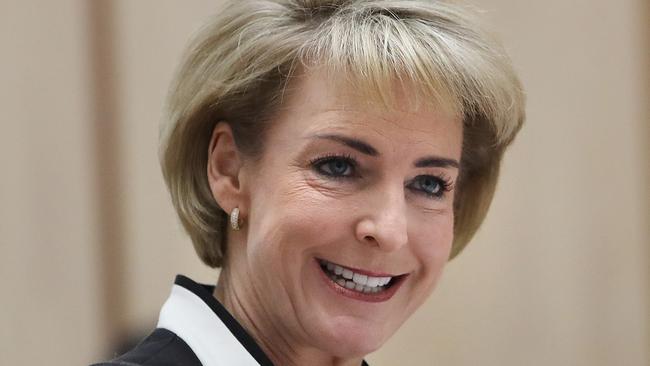 Michaelia Cash has lost political clout over her handling of the AWU raids’ leak controversy. Picture Kym Smith