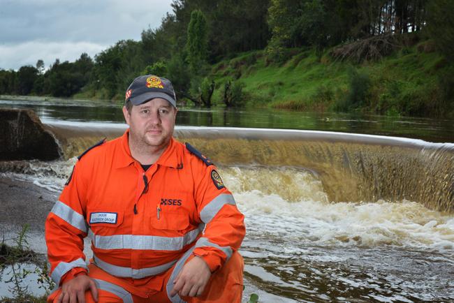 Jason Myatt second in charge of the Southside SES unit in Gympie. Picture: Renee Albrecht