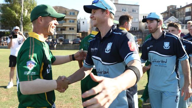 Smith denied having a rift with David Warner.  (Photo by Mark Metcalfe/Getty Images)