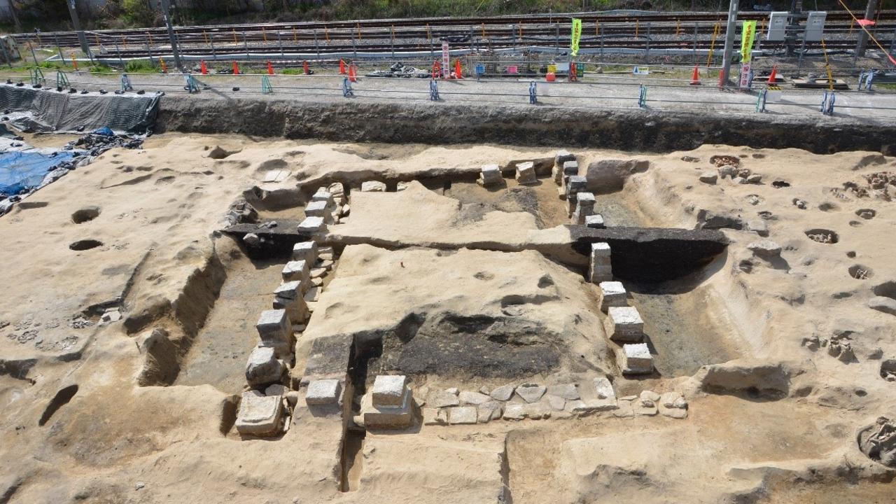 The grave was found during plans for a skyscraper. Picture: Osaka City Cultural Properties Association