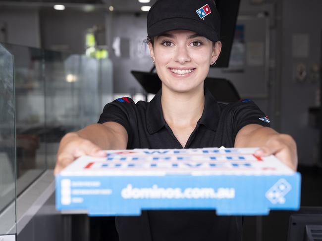 Pizza giant Domino’s has launched a hiring spree to fill 7000 roles in its stores across Australia. Picture: Supplied