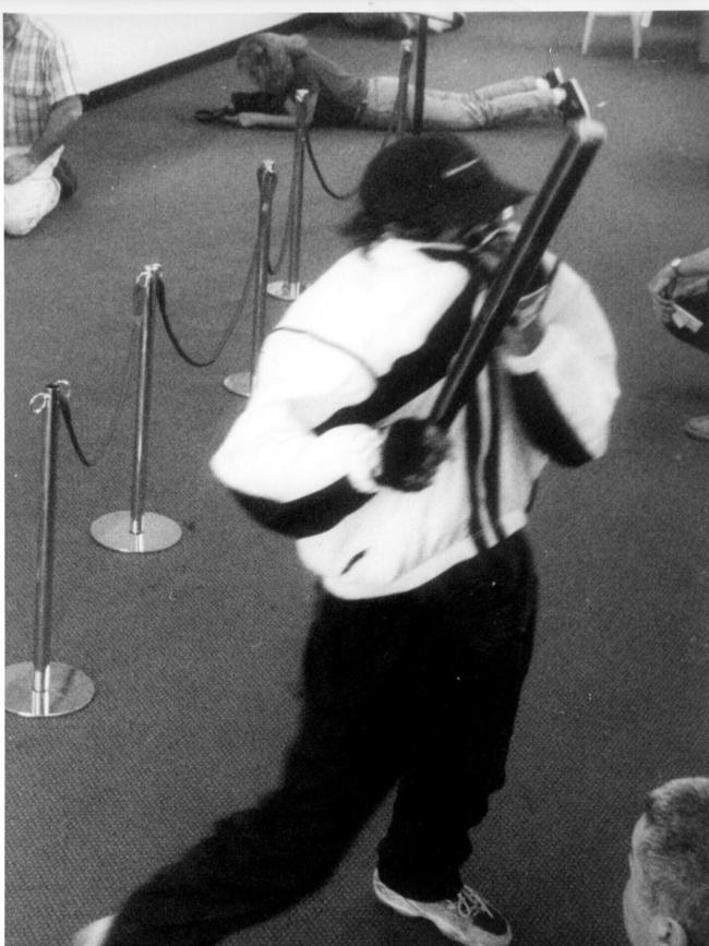 Armed hold up at a Queensland Westpac Bank in 1997.