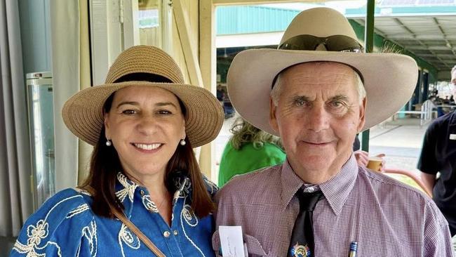 Member for Nanango Deb Frecklington with Nanango Show Society President Mr Les Schloss. Photo credit: Office of Deb Frecklington MP