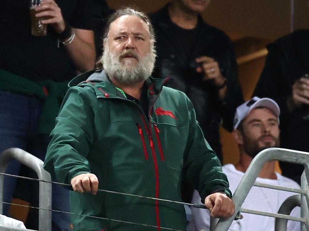 Russell Crowe wants to sell his multimillion-dollar share of the South Sydney Rabbitohs. Picture: Getty Images