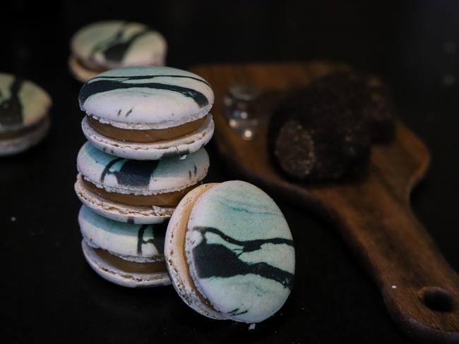 MakMak Macaron’s truffle hazelnut macarons. Picture: Jenifer Jagielski